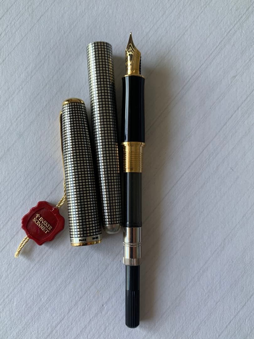 PARKER Sonnet シルバー製 万年筆 18Kペン先
