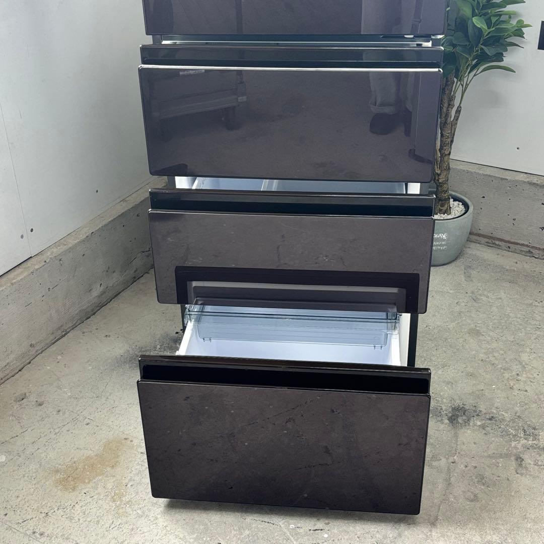 アクア 冷蔵庫 AQR-VZ46J(T) 右開き ブラウン系 458L