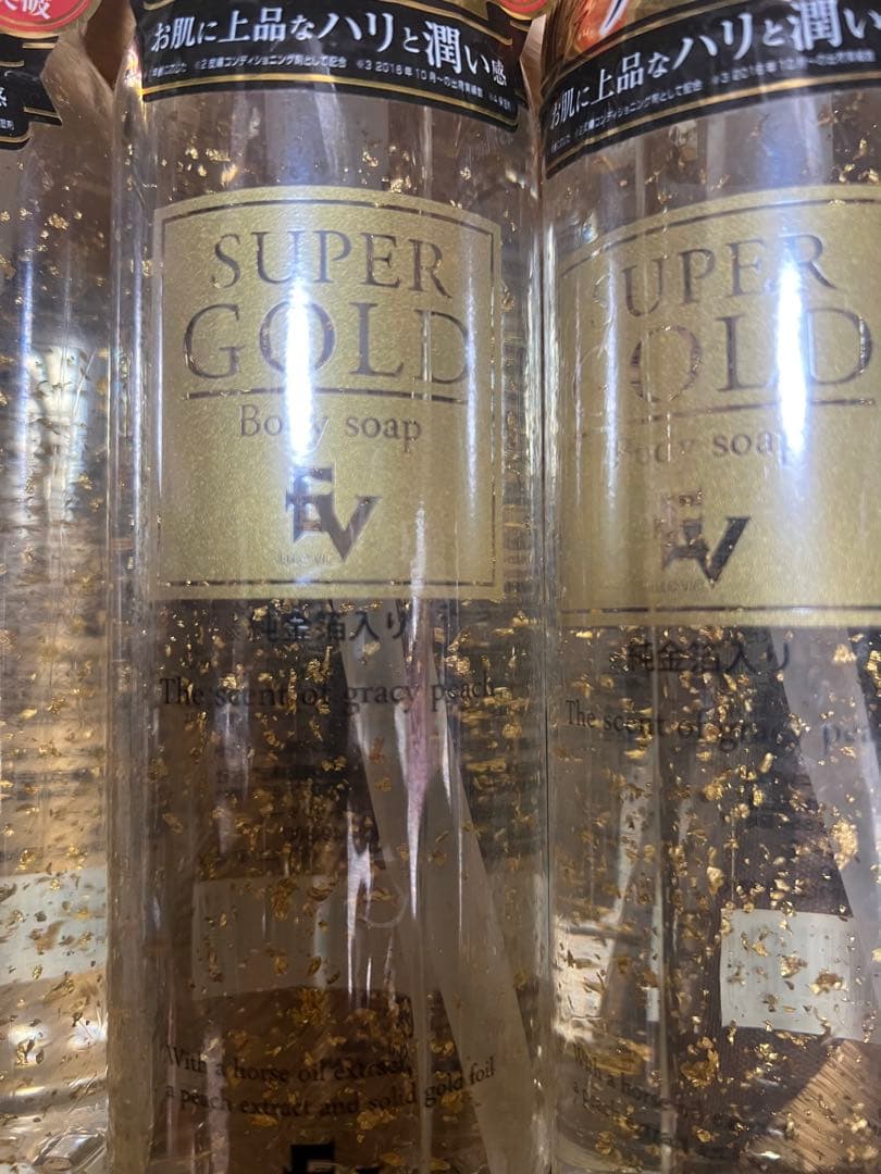 6本セット♪ 金箔エステ 馬油 エイジングケア ボディーソープ