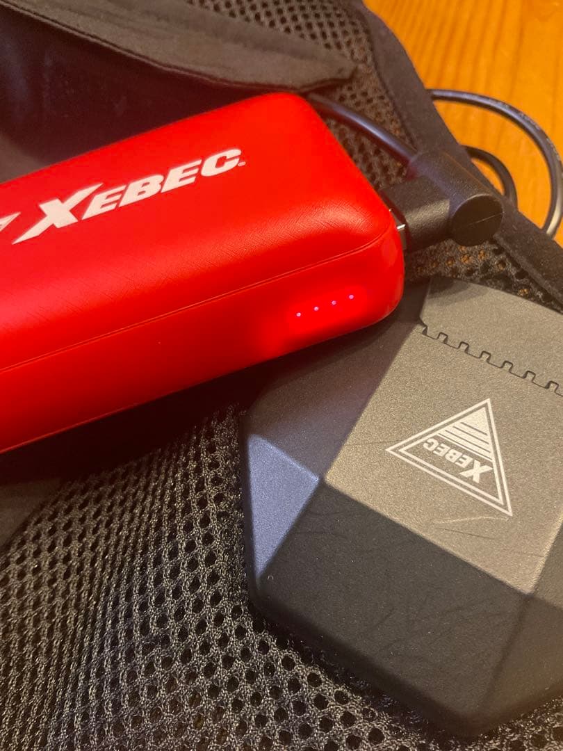 【XEBEC】ペルチェ素子搭載冷却ベスト　バッテリー付　ジーベック 33008