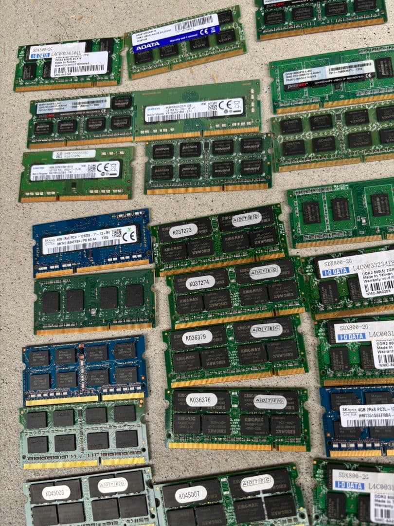 DDR2 DDR3 2-4GB メモリ 1600MHz 240ピン 50枚