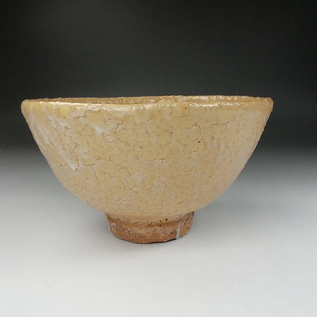 Ｔ５３９　茶碗　『萩茶碗』『味舌隆司 造』『前大徳寺 高橋悦道 書付』　共箱
