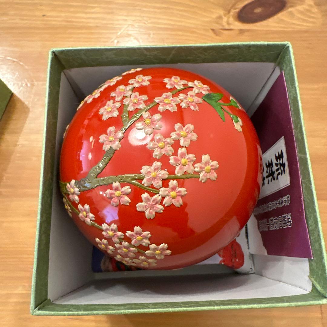 琉球漆器　手まりボンボン入れ 小物入れ 未使用品