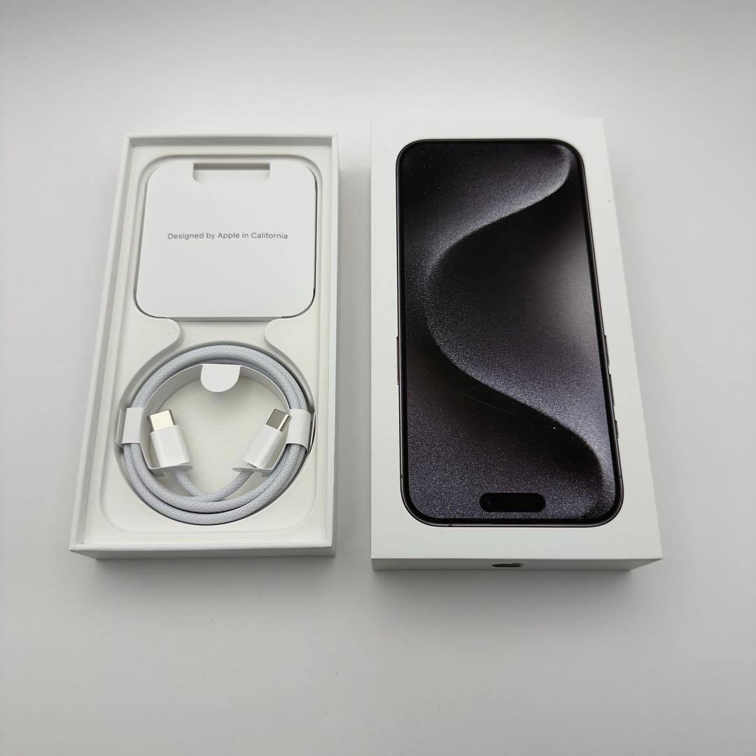 iphone15pro 128G ブラックチタニウム 画面液漏れ