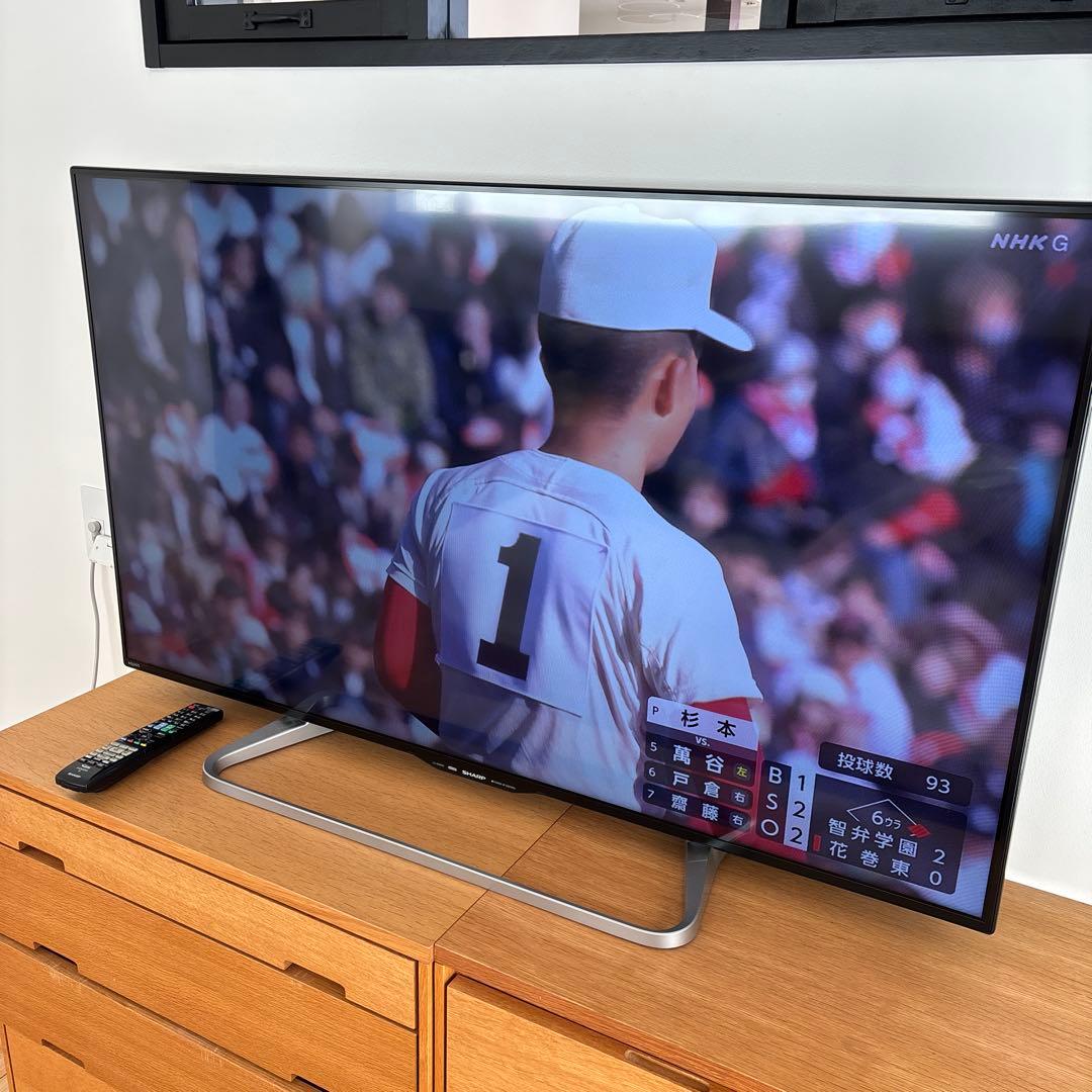 シャープ AQUOS 50型液晶テレビ LC-50W20リモコン付き
