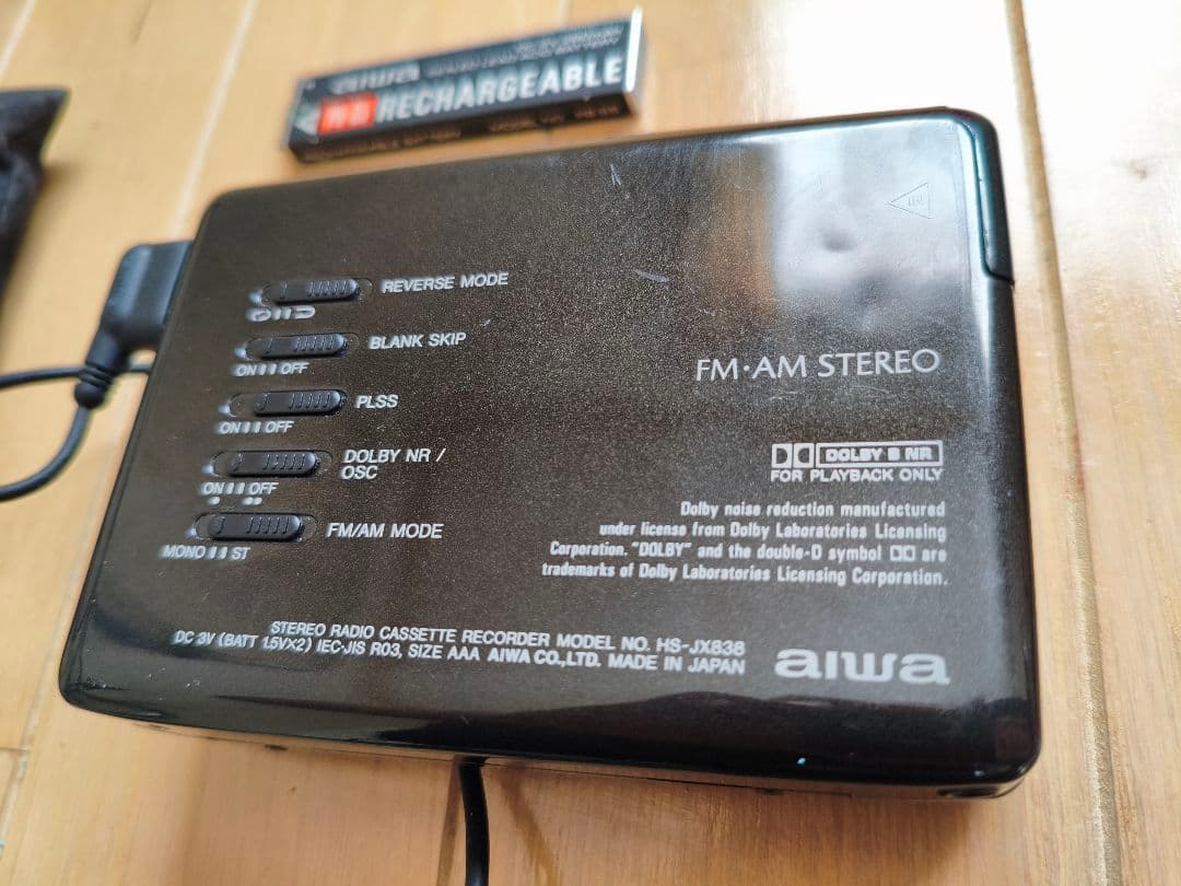 ステレオラジオカセットレコーダー aiwa HS-JX838