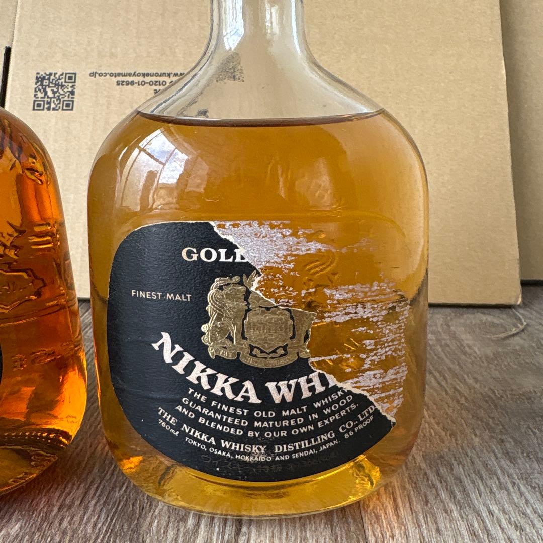 古酒　ニッカ　GOLD&GOLD 760㎖　2本セット