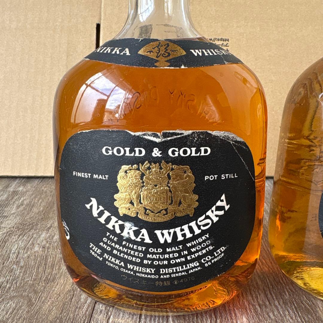 古酒　ニッカ　GOLD&GOLD 760㎖　2本セット