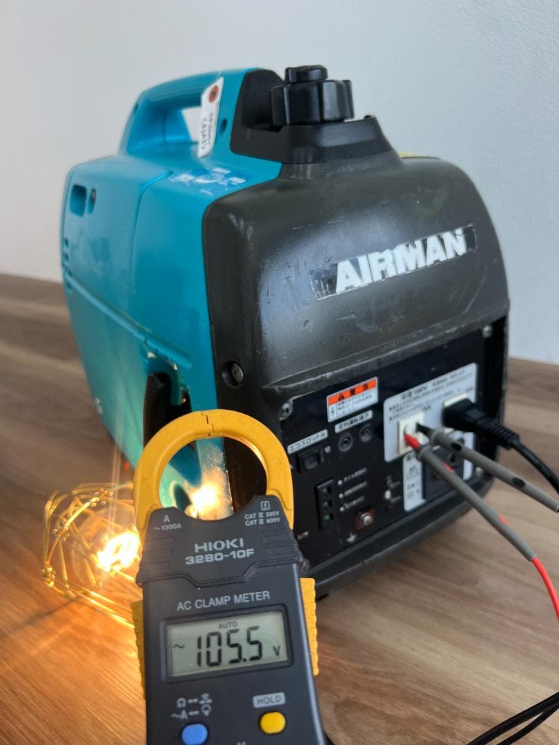 【動作良好・保証付】AIRMAN インバーター発電機 HP1600SV 83A3