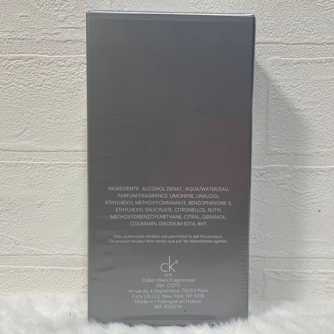 新品 カルバンクライン CK oneプラチナEDT100ml