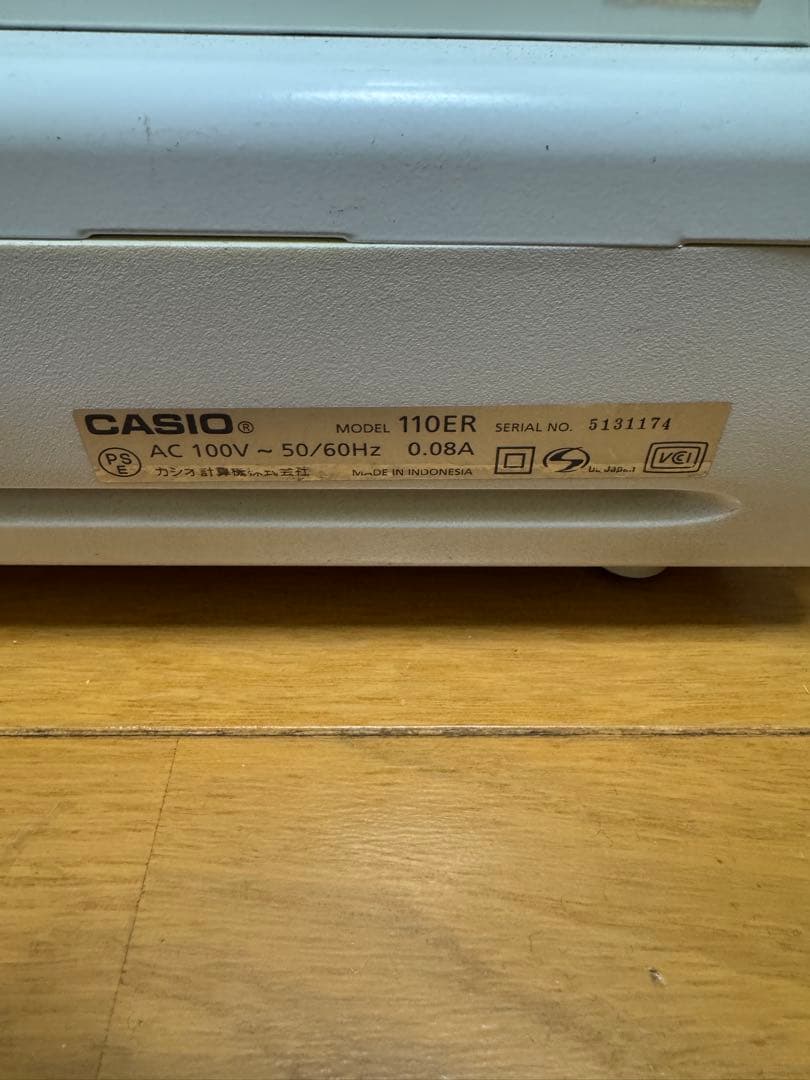 CASIO 電子レジスター 110ER 動作確認済み