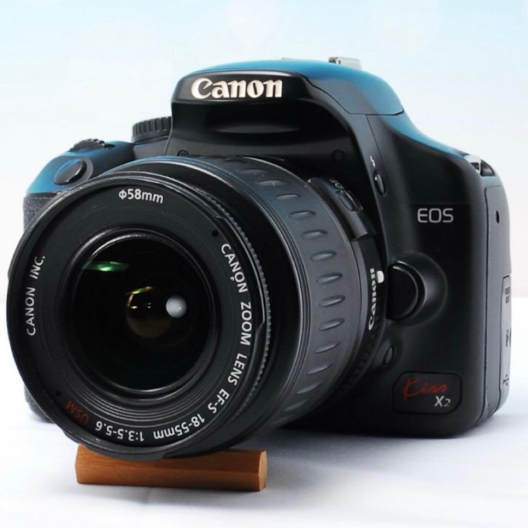 一眼レフデビューに♡すぐ使えるCanon EOS Kiss X2 キャノン