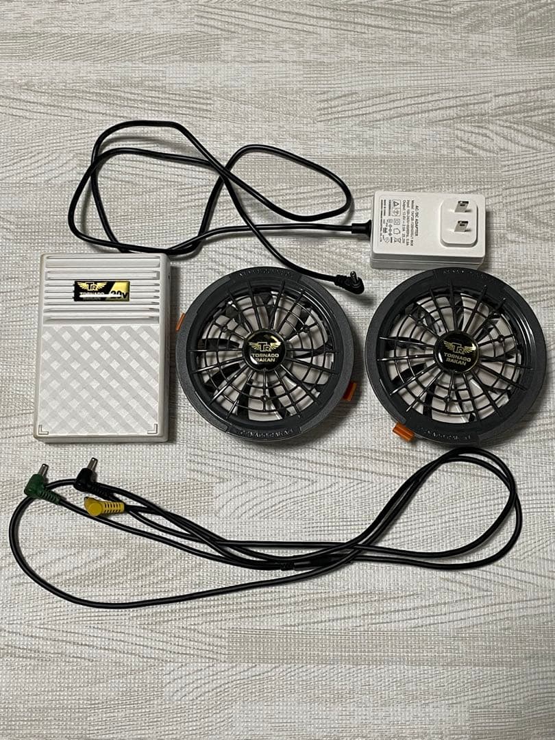 トルネードラカン　空調服　ファン　バッテリー　充電器セット　2023年製