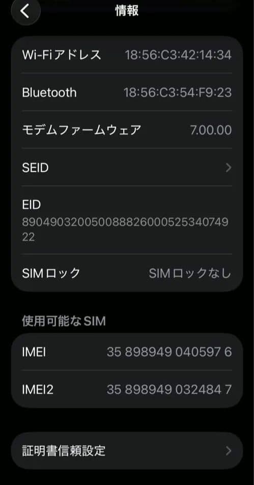 Apple iPhone 11 ブラック 256GB SIMフリー