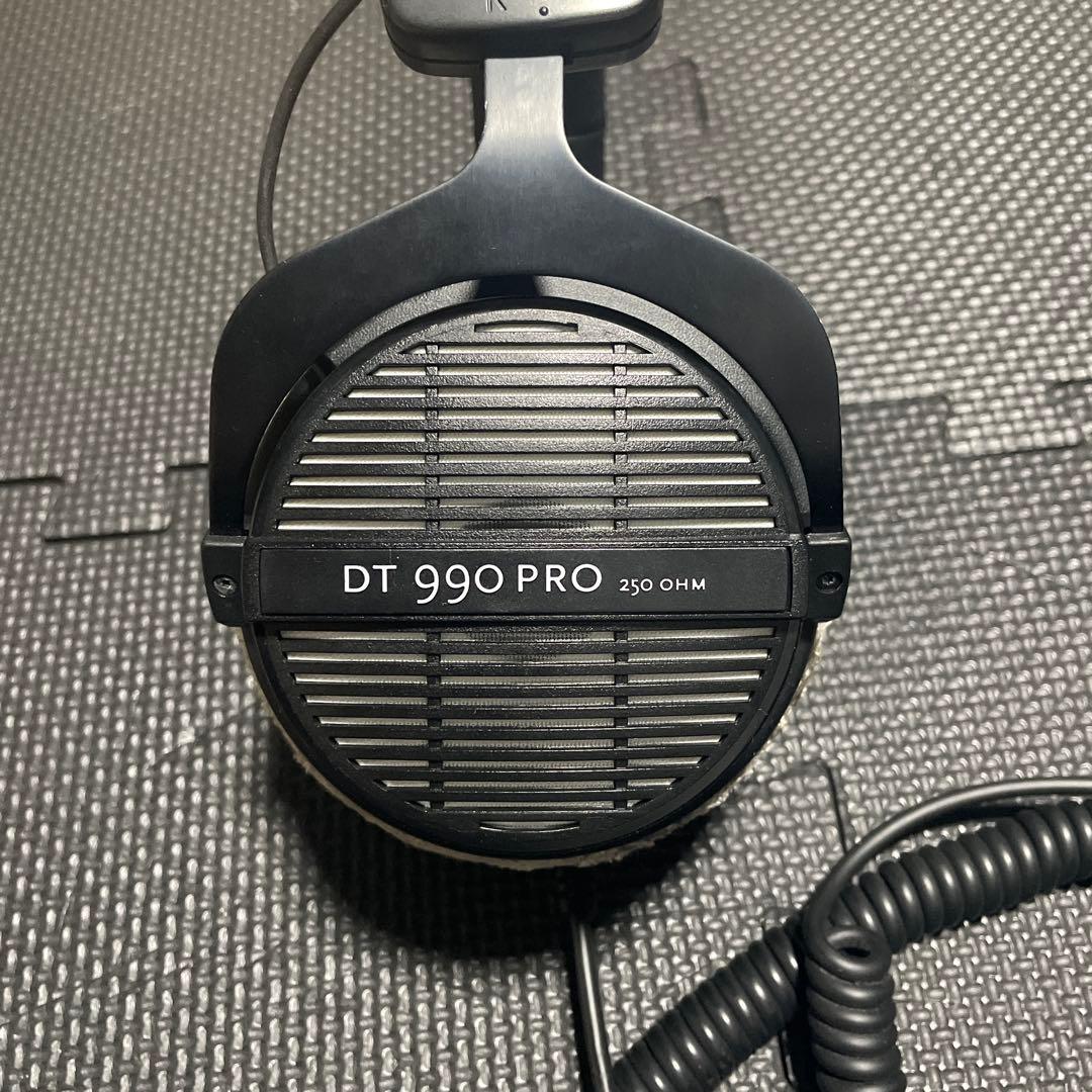 Beyerdynamic DT 990 変換プラグ+純正耳パッドx2付き　箱アリ