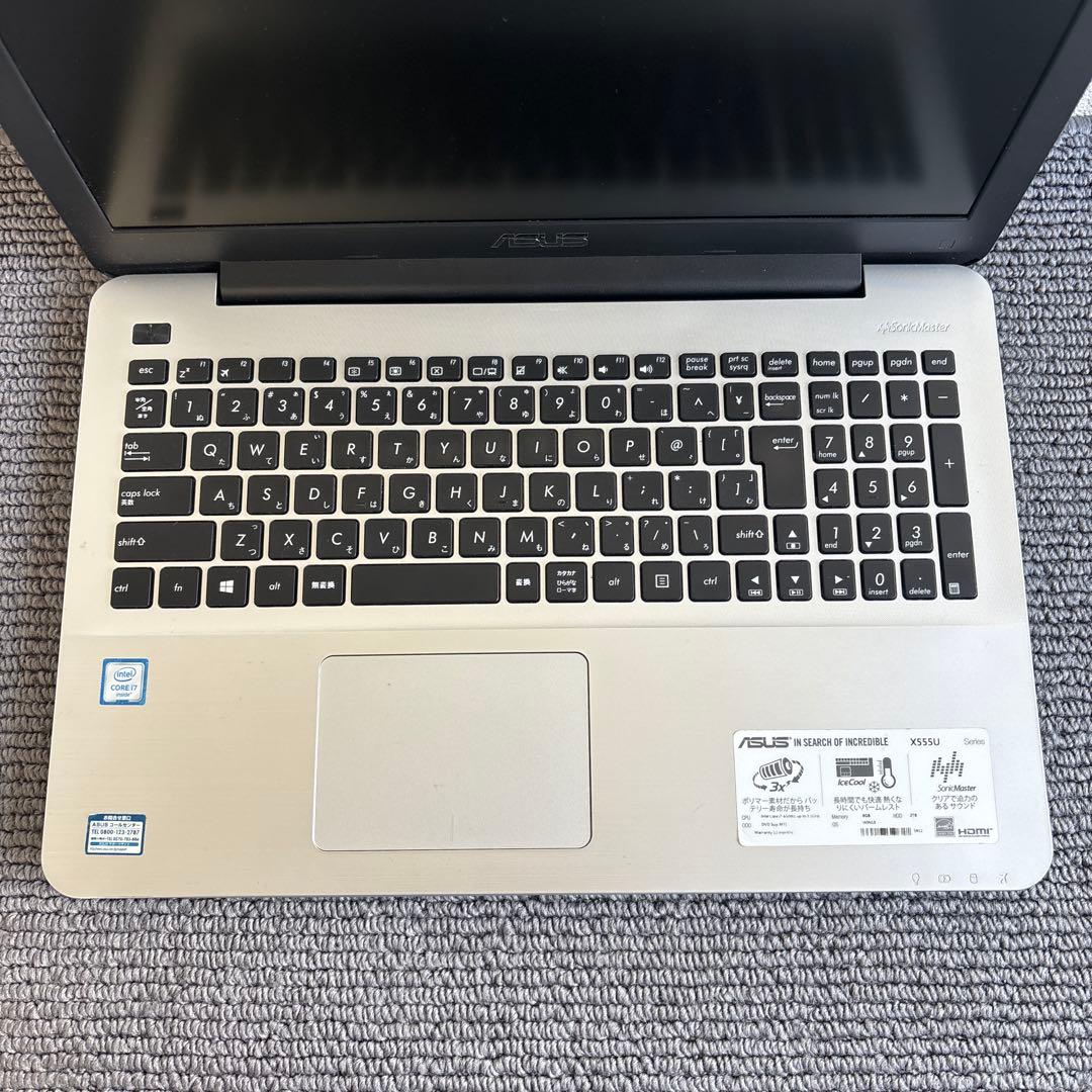 ASUS X555U i7-6500U メモリ8GB #6890