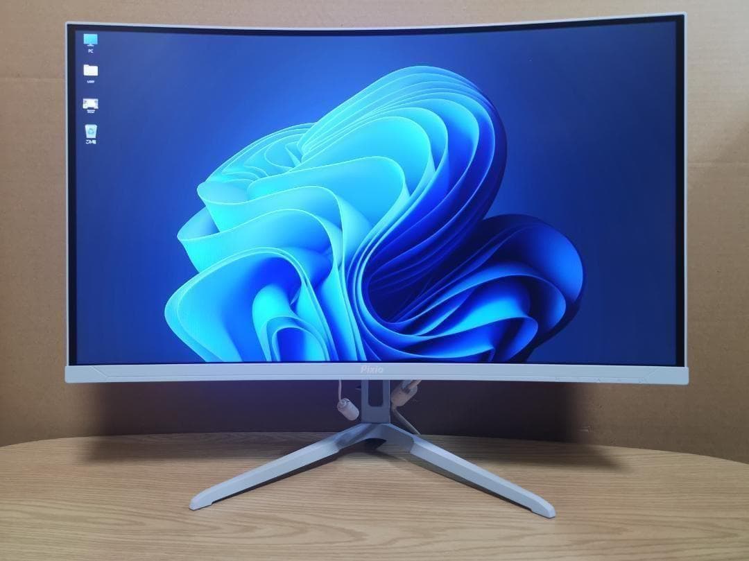 PXC248 Wave 湾曲ゲーミングモニター 23.8型 200Hz 美品
