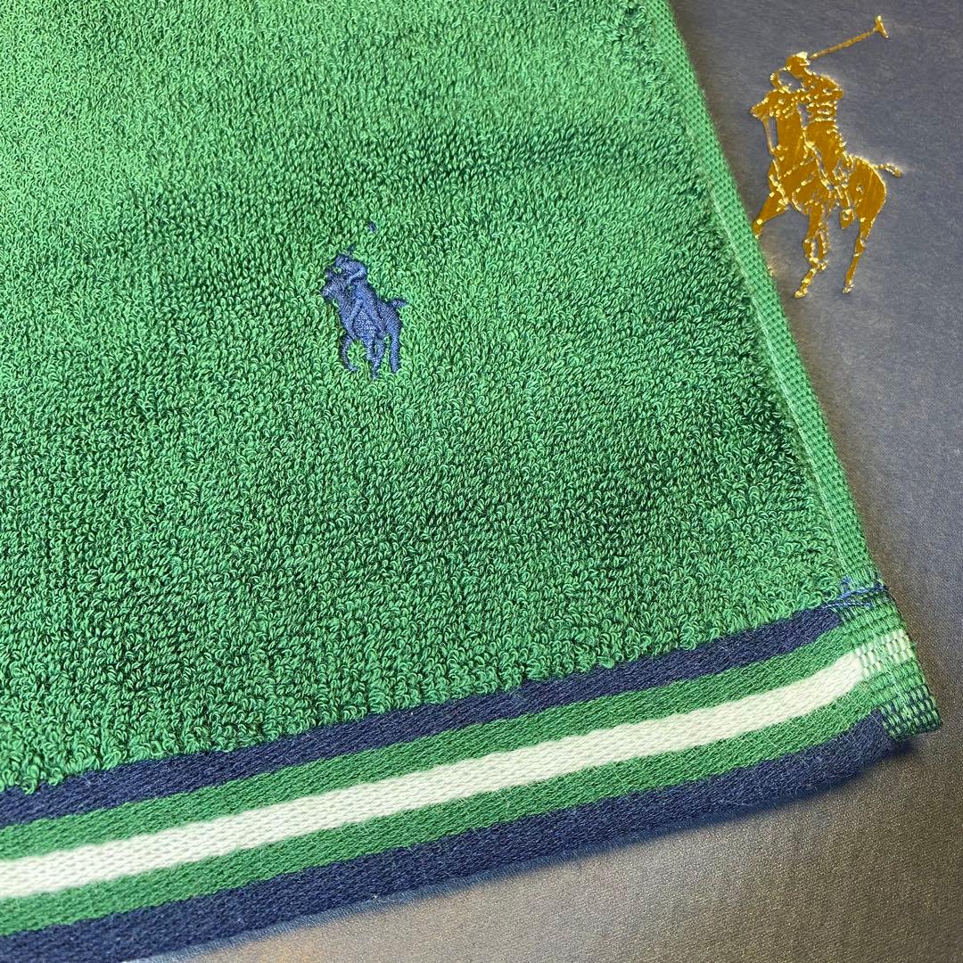 激レア新品未使用正規ラルフローレン好配色スカーフストライプPONY刺繍バスタオル