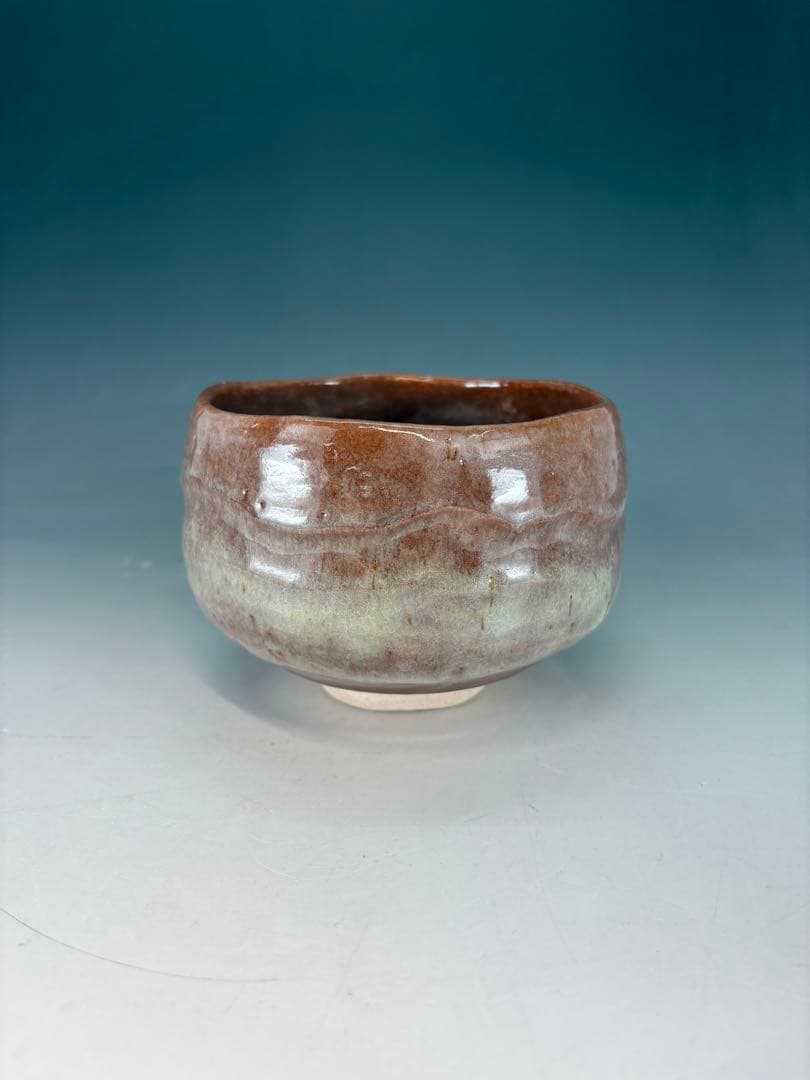★中古品★茶道具　吉向蕃斎（松月）造　旭泉釉茶碗（共箱）