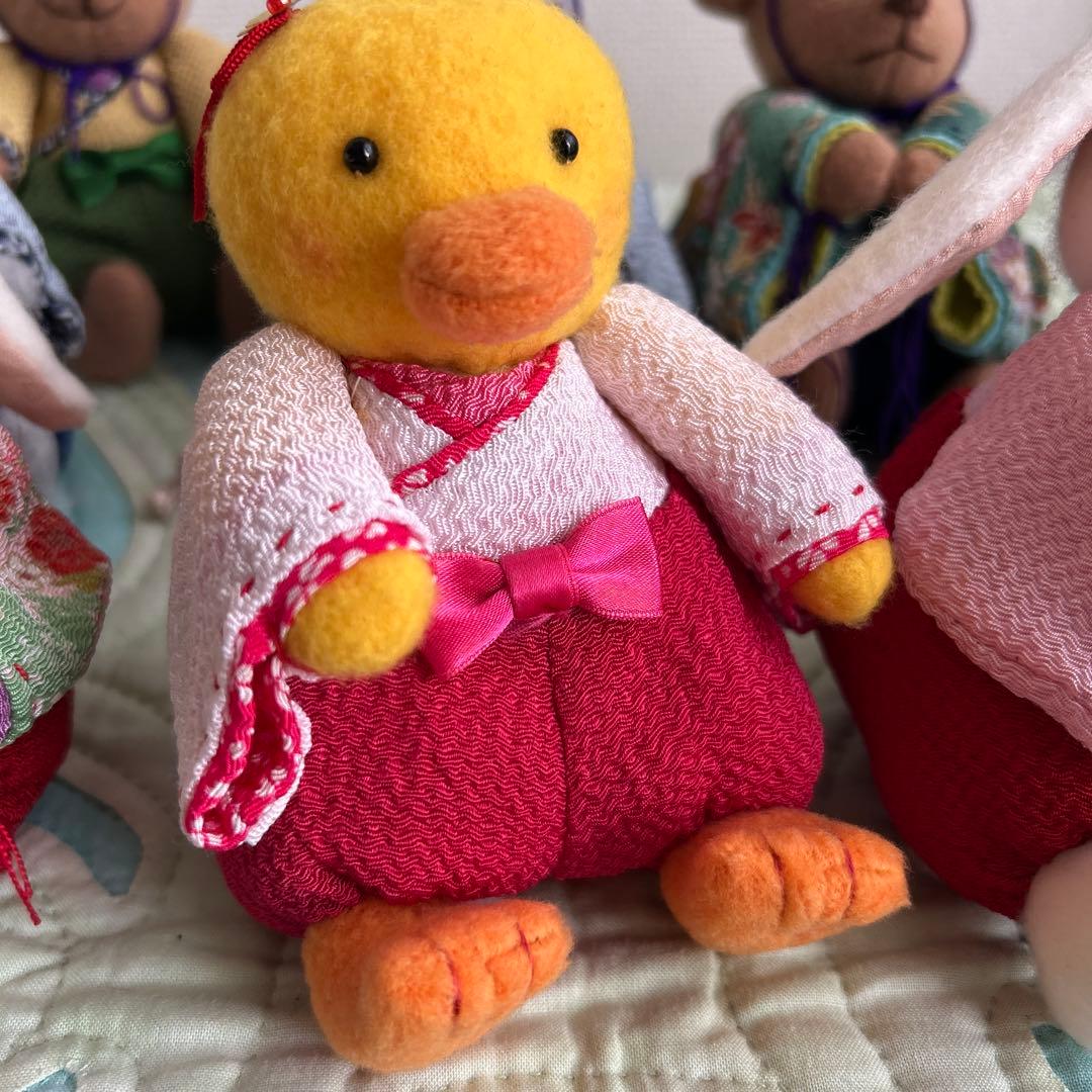 ハンドメイドひな祭りぬいぐるみ10体セット