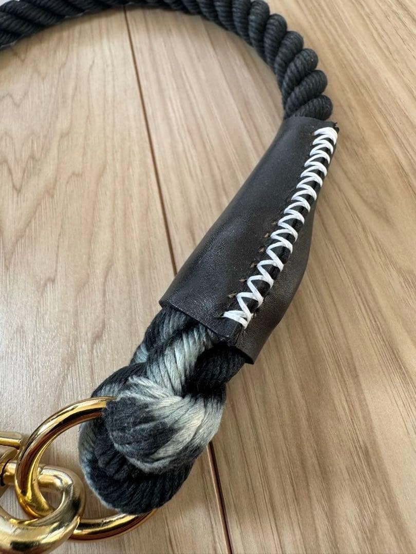 「美品」STEELO ロープ首輪 ブラック