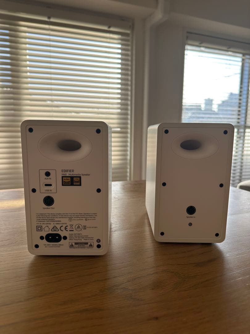 【極美品】EDIFIER M60 スピーカー 白 ハイレゾ・LDAC対応