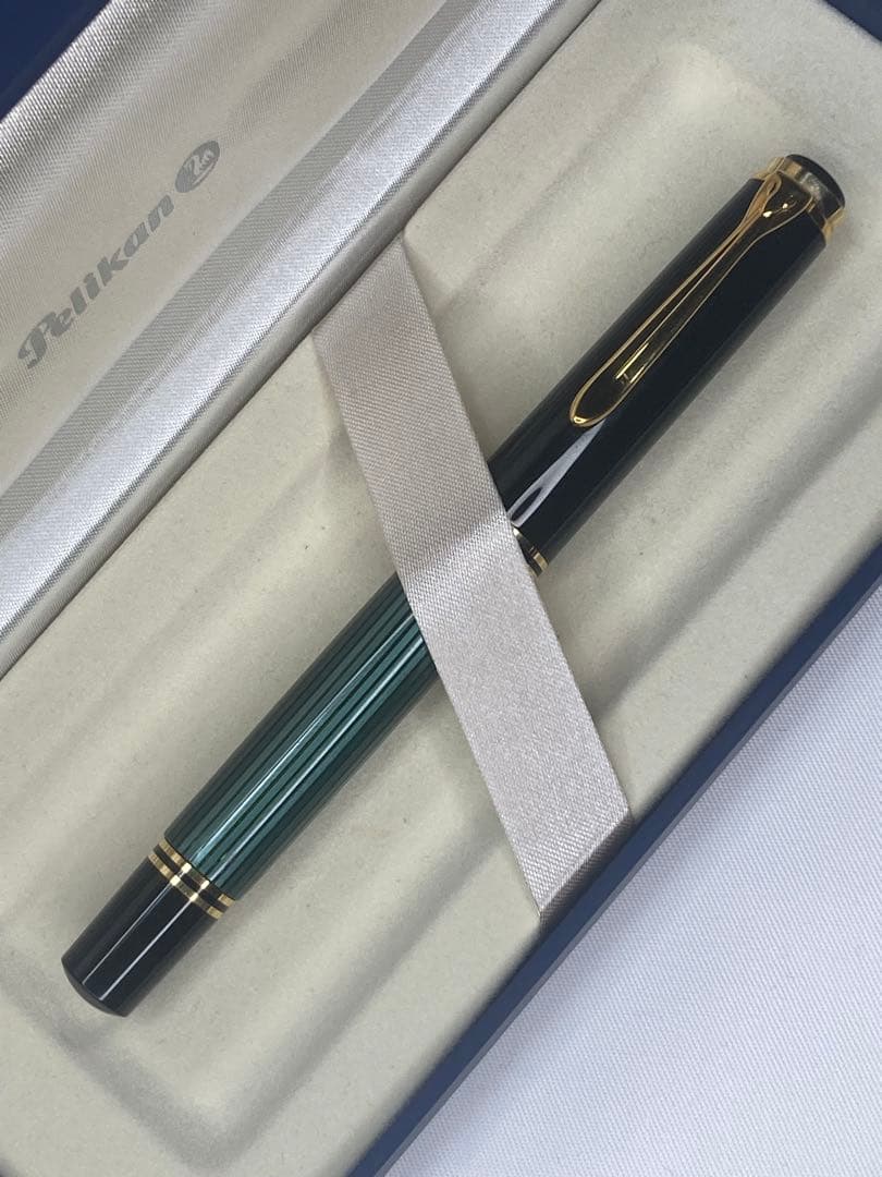 pelikan万年筆 スーべーレーンM800緑縞・M（中字）