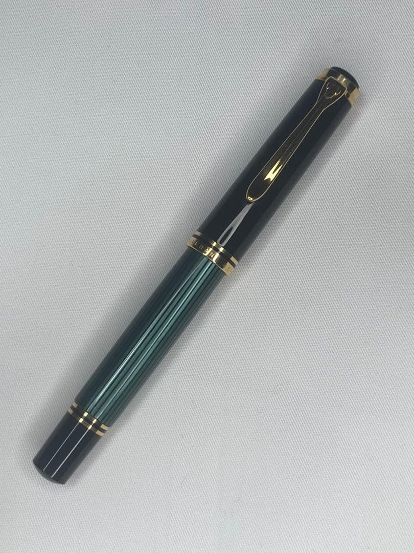pelikan万年筆 スーべーレーンM800緑縞・M（中字）