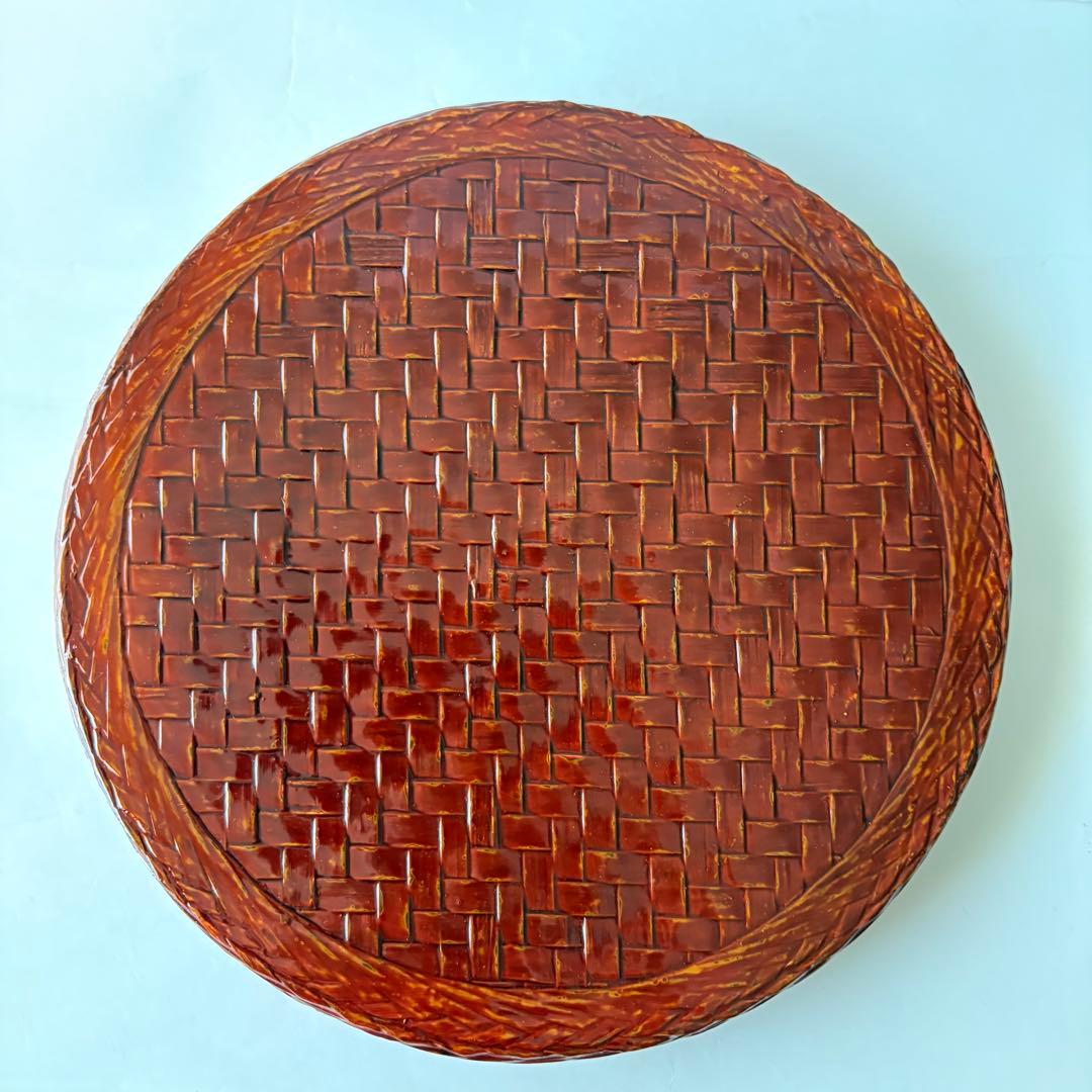 藍胎漆器　お盆　36cmから27cm 4枚セット