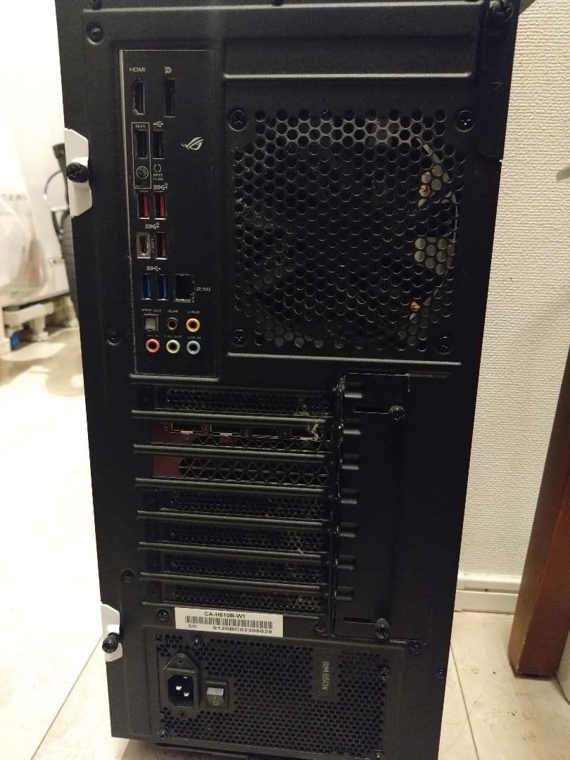 自作PC Core i7 1660SUPER メモリ32G M.2(500GB)