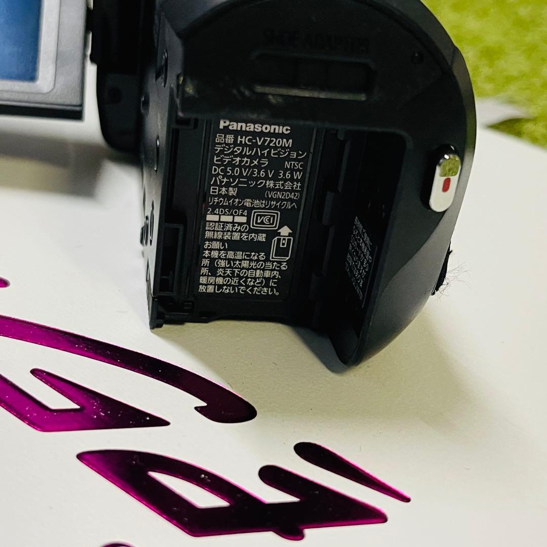 パナソニック デジタルハイビジョンビデオカメラHC-V720M ブラック 動作品