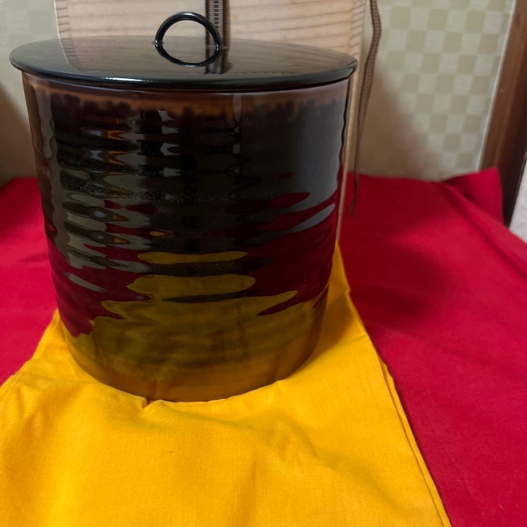 茶道具　水指　加藤有比古 古瀬戸 一重口 水指 中古