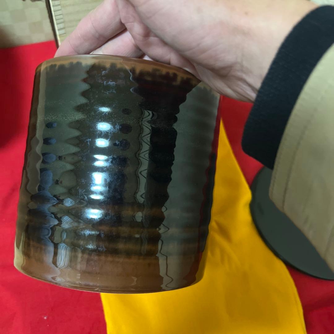 茶道具　水指　加藤有比古 古瀬戸 一重口 水指 中古
