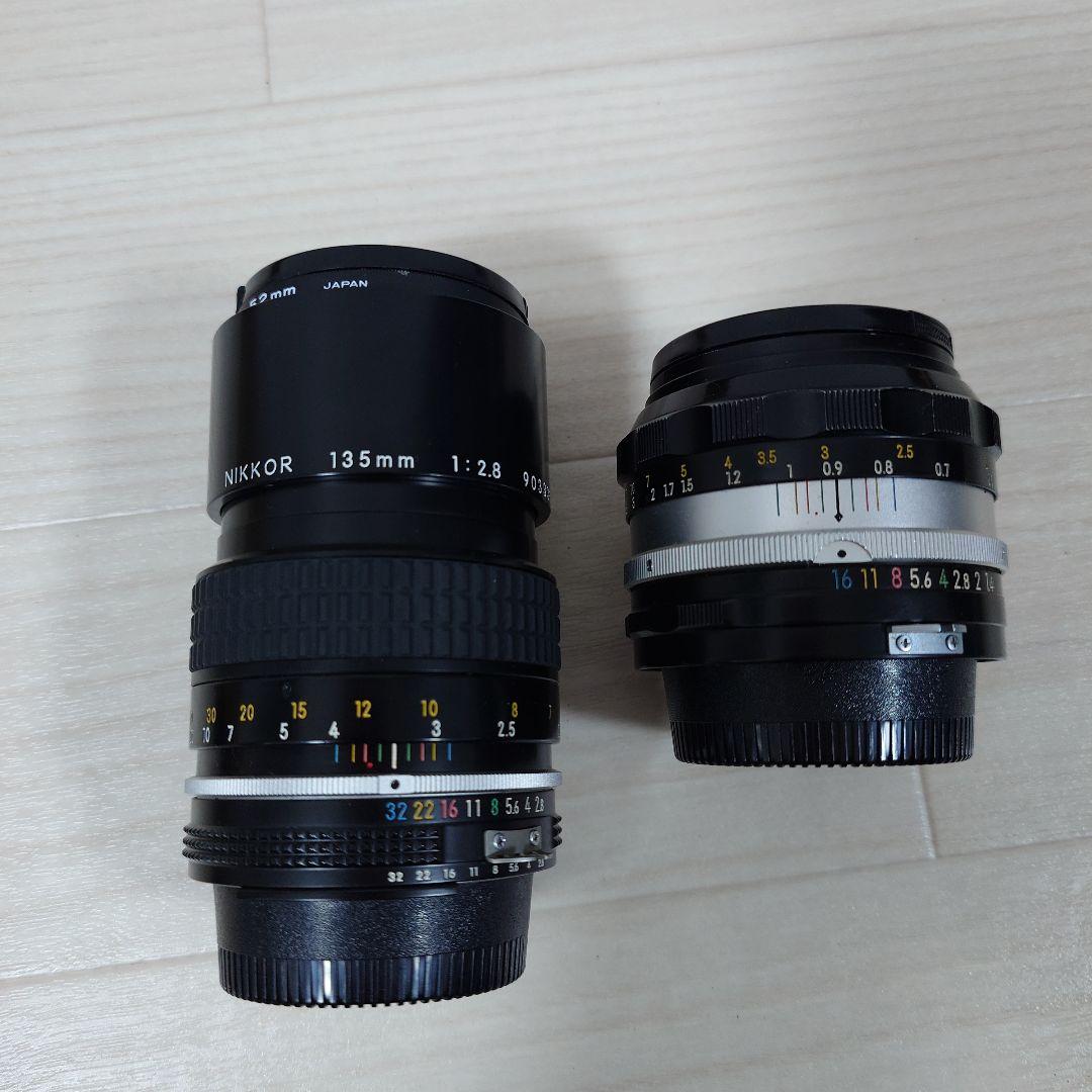 Nikon ニコン ニコマート Nikomat EL カメラ　レンズ　ストロボ付