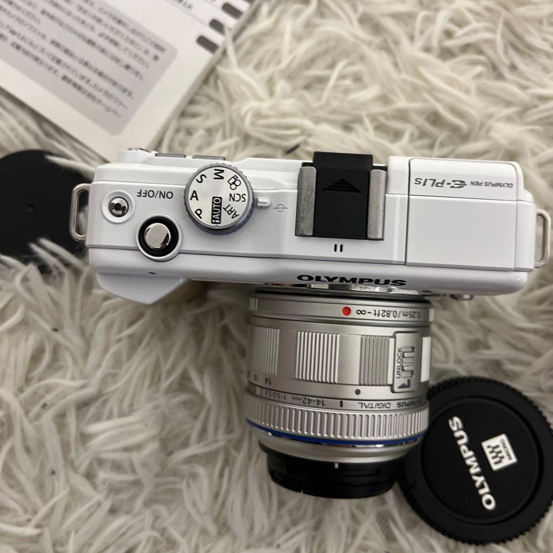 【美品】E-pl1s ダブルズームキット　ホワイト　動作確認済み　手ぶれ補正×