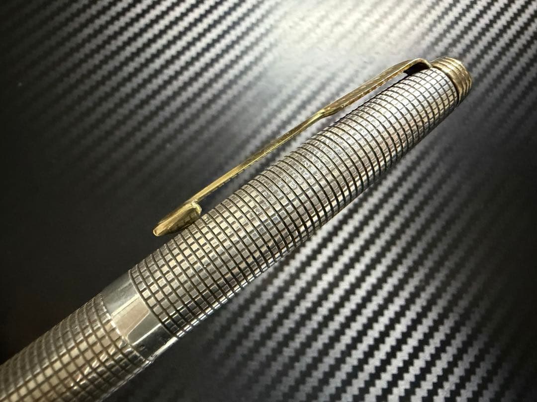 美品 パーカー 75 シズレ XF 極細字 万年筆 スターリングシルバー
