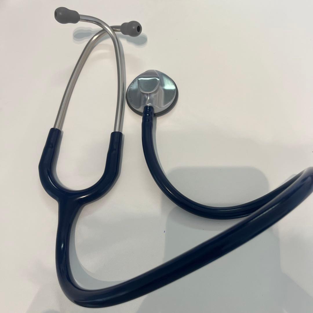 美品 リットマン 聴診器 LITTMANN ネイビー