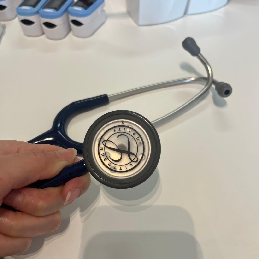 美品 リットマン 聴診器 LITTMANN ネイビー