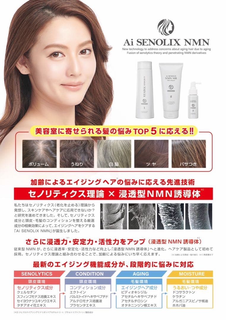 Ai セノリックスNMN ❣️ES シャンプー　MR トリートメントセノリティクス