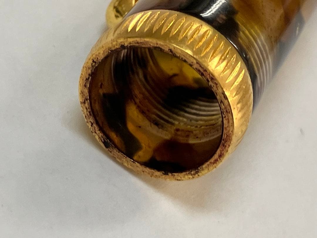 BEXLEY万年筆/ベクスリー/ベクスレー/茶色と黒のマーブル模様/18K750