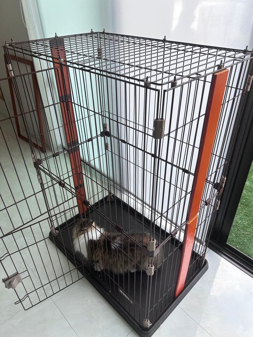 【美品】猫ケージ 2段 ペットケージ