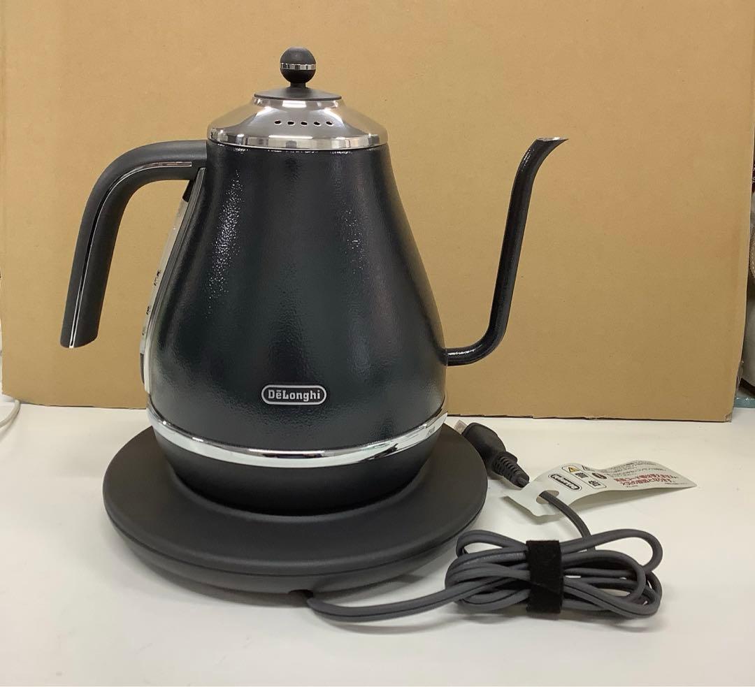デロンギ 温度設定機能付き 電気カフェケトル KBOE1203J-GY