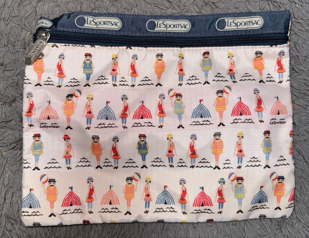 LeSportsac レスポ　ボストンバッグ 2way ポーチ付き 鍵付き