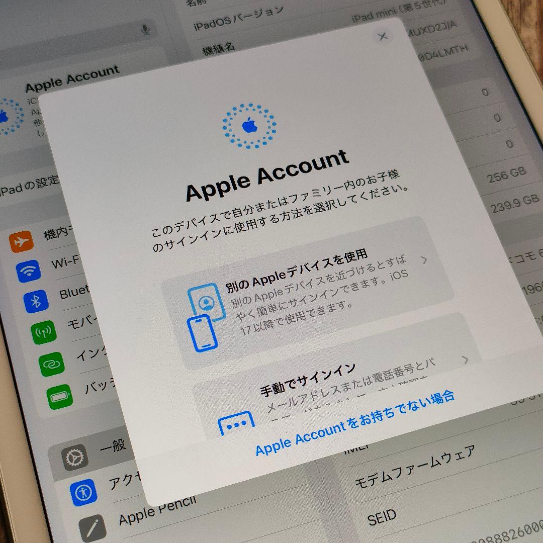 iPad mini 第5世代 256GB SIMフリー