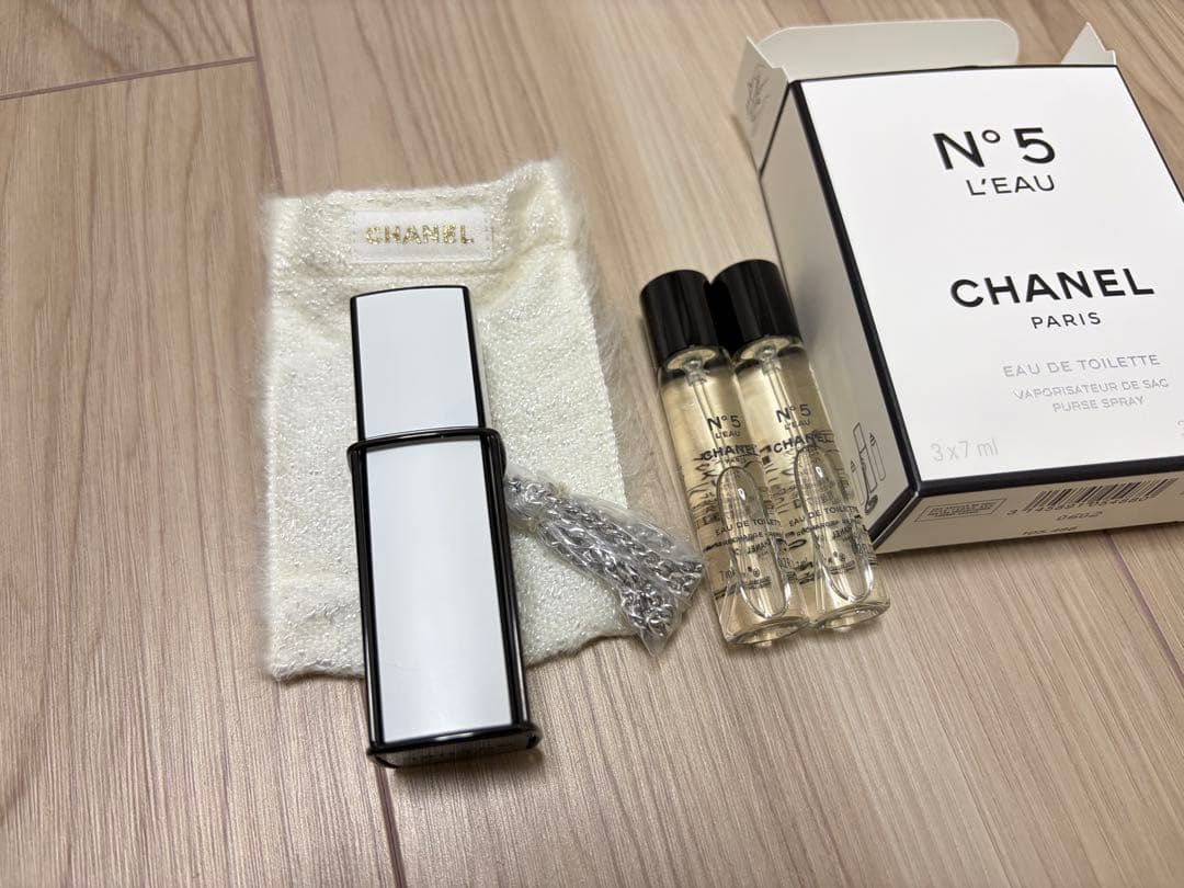 【限定/新品未開封】シャネル N°5 ロー ツィスト & スプレイ 7ml×3本