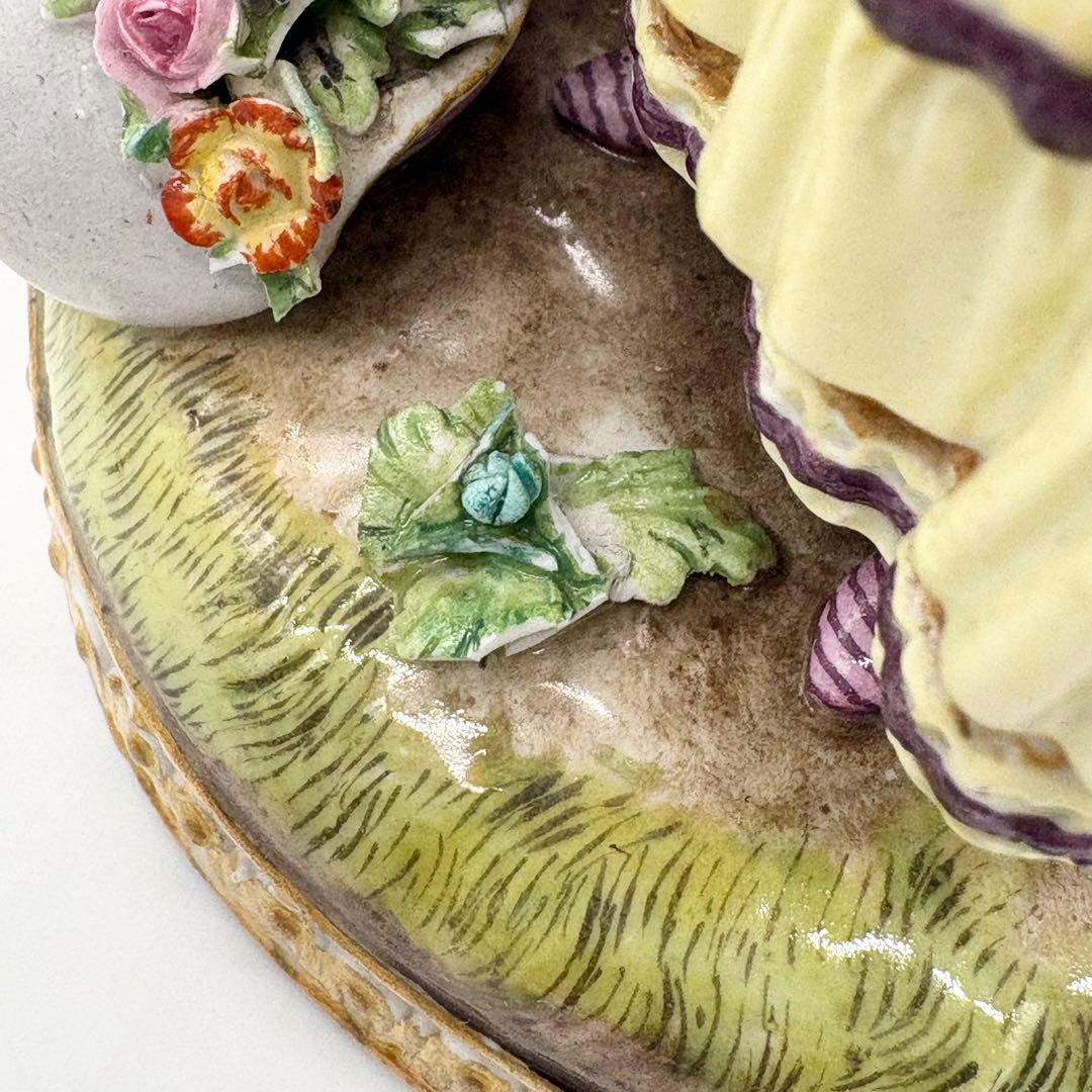 ♦︎Meissen マイセン 「婚約」 フィギュリン 陶器 人形 訳あり