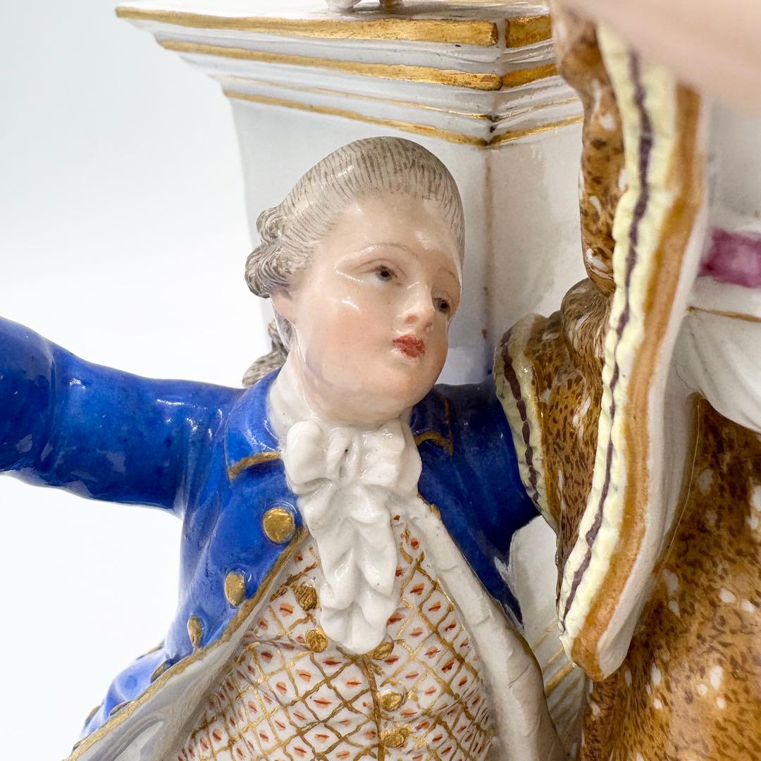 ♦︎Meissen マイセン 「婚約」 フィギュリン 陶器 人形 訳あり