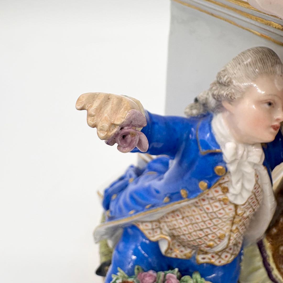 ♦︎Meissen マイセン 「婚約」 フィギュリン 陶器 人形 訳あり