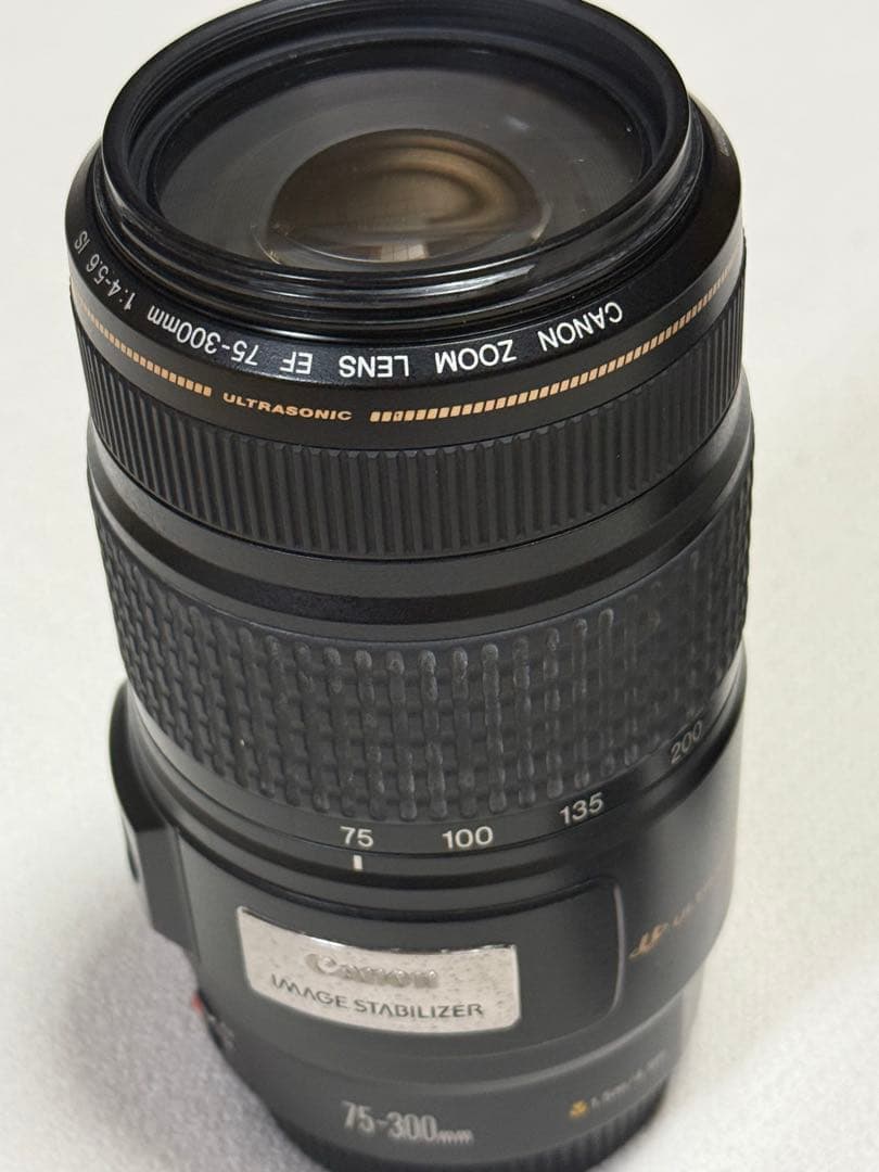 Canon EF 75-300mm ズームレンズ　フード付き