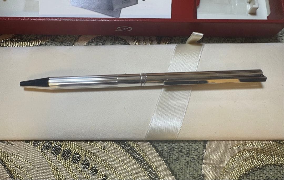 S.T.Dupont デュポン 回転繰り出し式 ボールペン シルバー